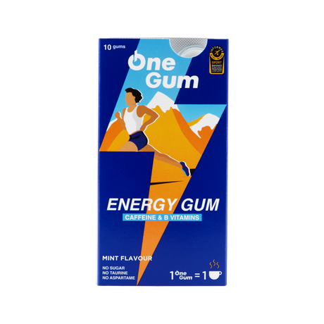 OneGum sportrágó koffeinnel és vitaminokkal