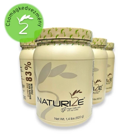  Naturize Vegan Caffé Latte ultra silk 2.0 barnarizs-fehérjepor 4 db